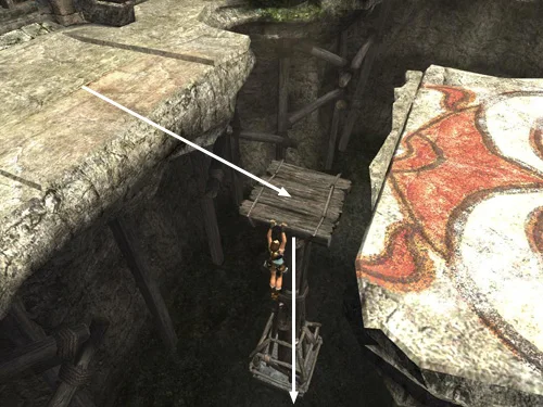 anniversary gameplay reference for Anniversary Qualopec: Movable Platforms and Three Gate Switches